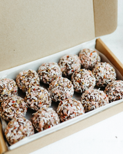 Raspberry + Almond Bliss Balls