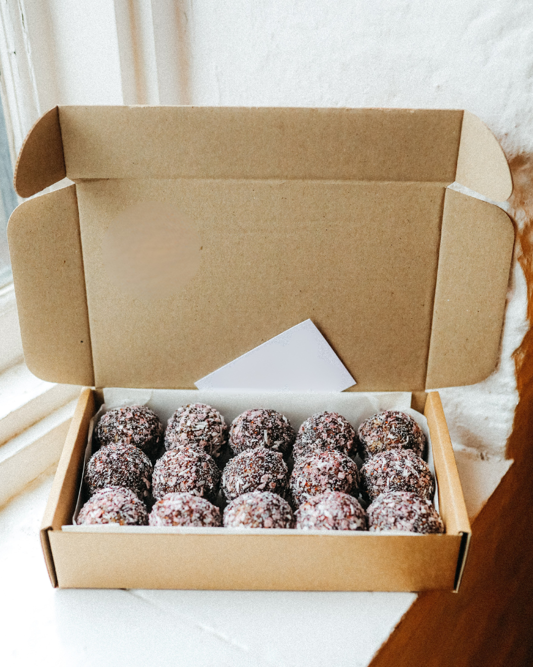 Lemon + Blueberry Bliss Balls