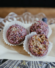 Lemon + Blueberry Bliss Balls