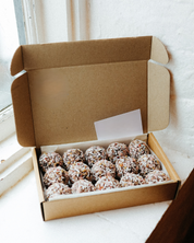 Raspberry + Almond Bliss Balls