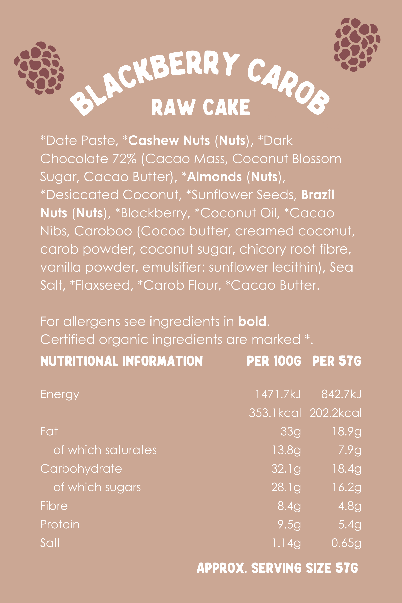 Blackberry + Carob