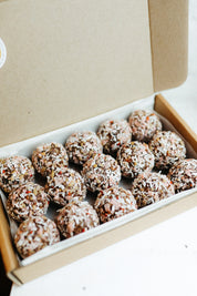 Raspberry + Almond Bliss Balls