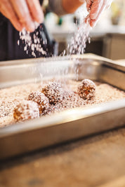 Raspberry + Almond Bliss Balls