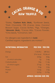 Cacao, Orange & Fig Raw Truffles