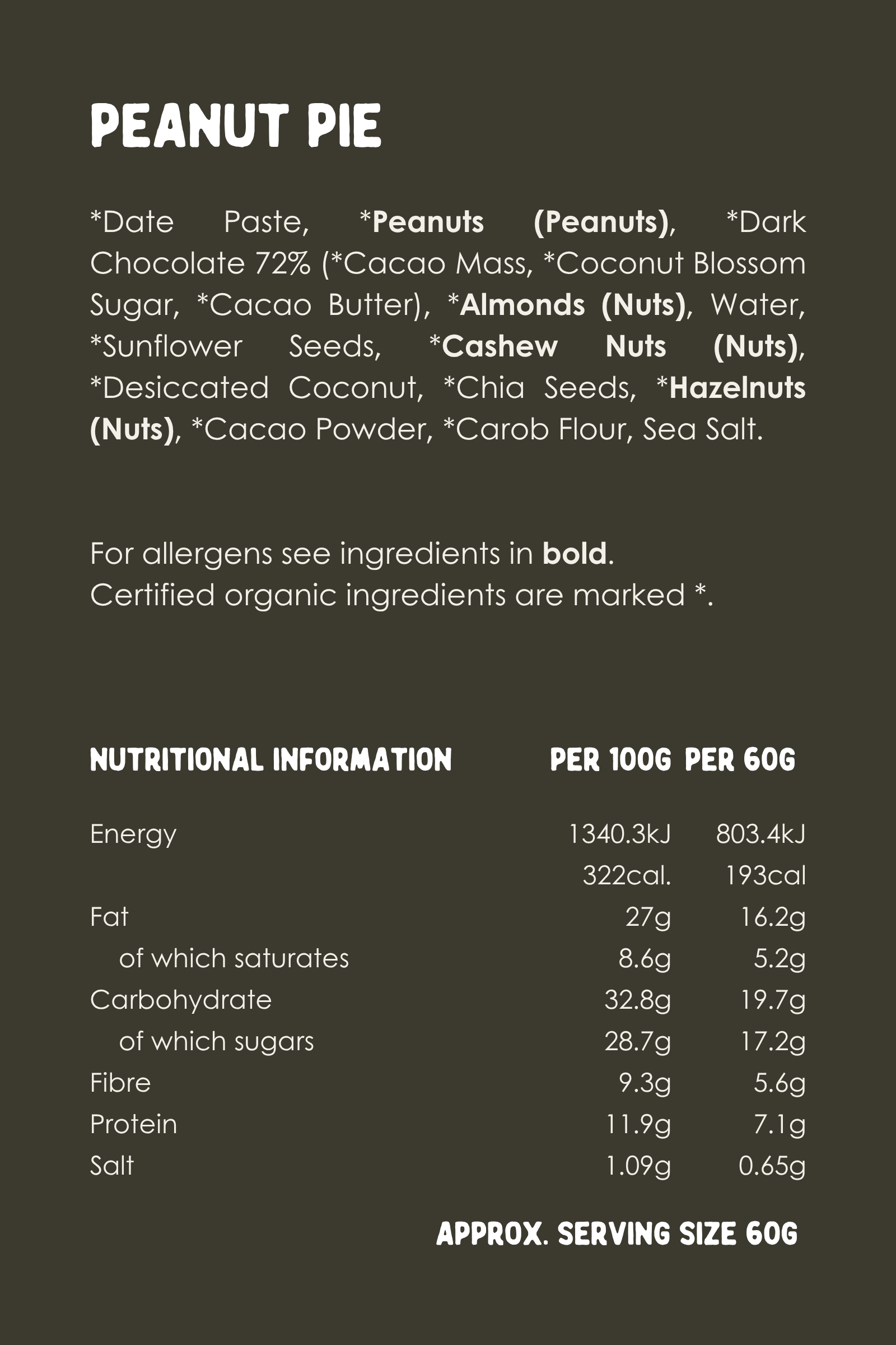 Peanut Pie Bar