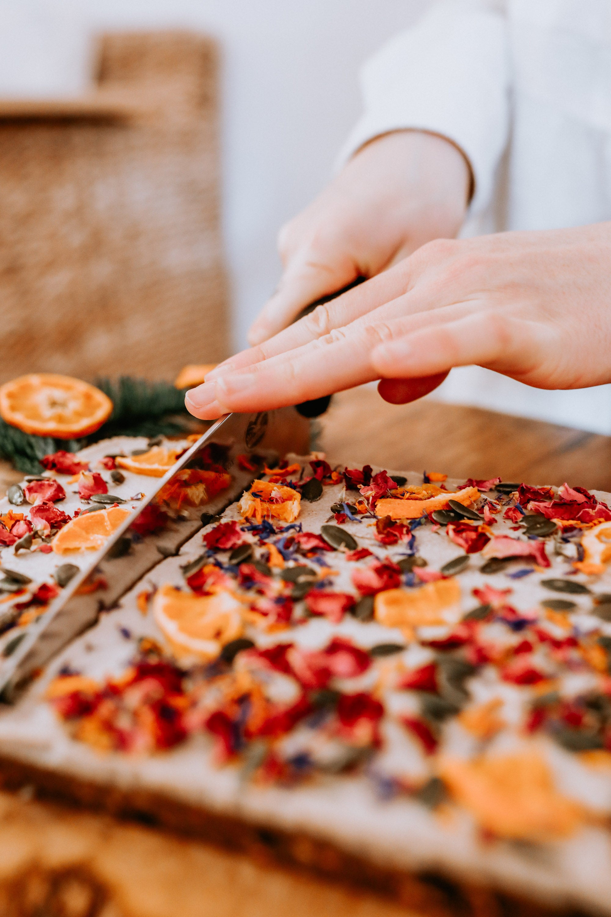 Orange + Spice Christmas Slice