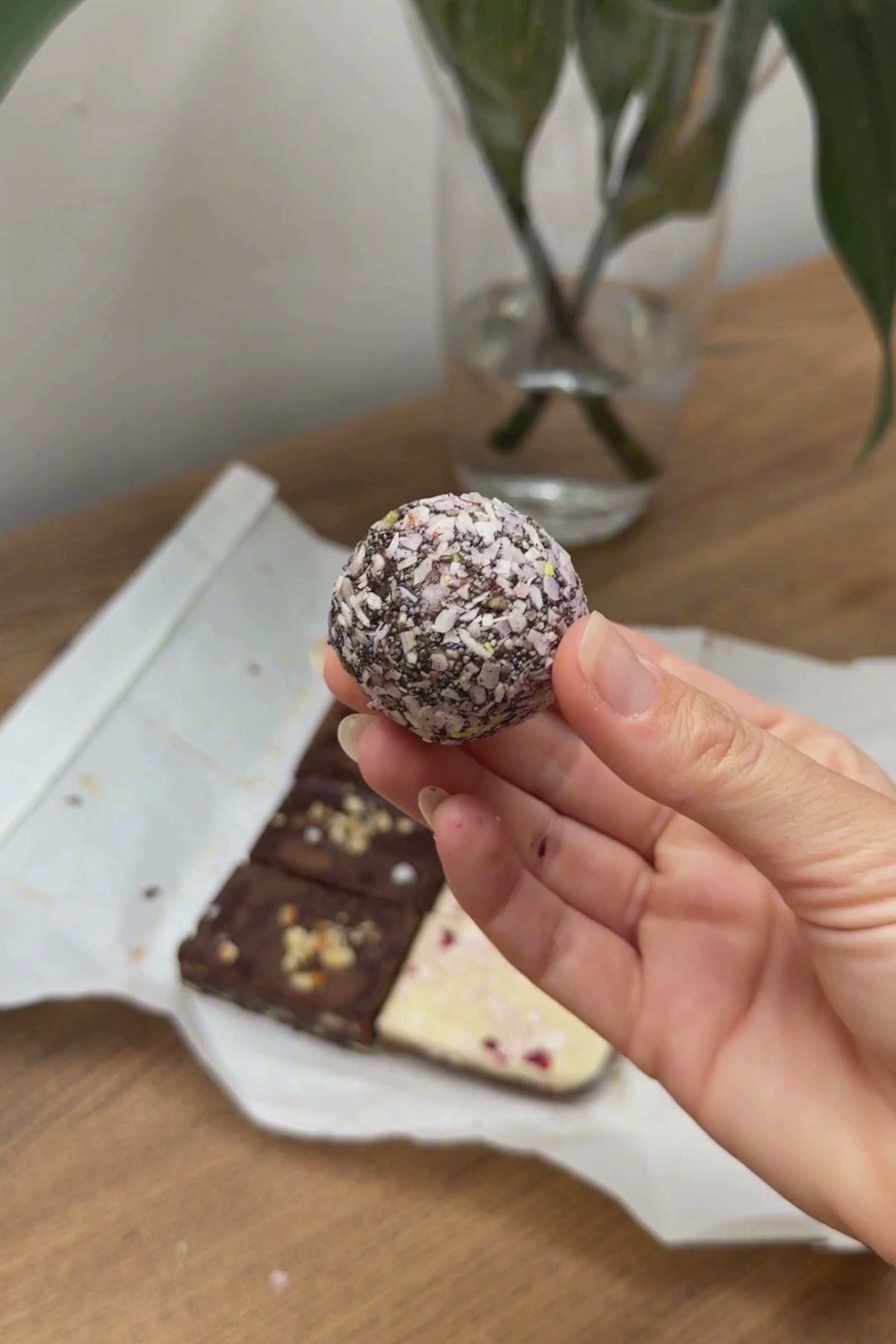 Raspberry + Almond Bliss Balls